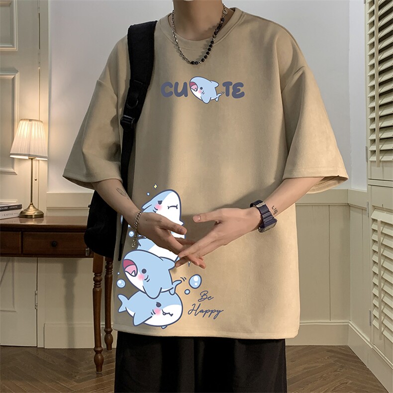 麂皮绒短袖t恤男大码半袖男JD82432-P25,男装T恤,电商A040