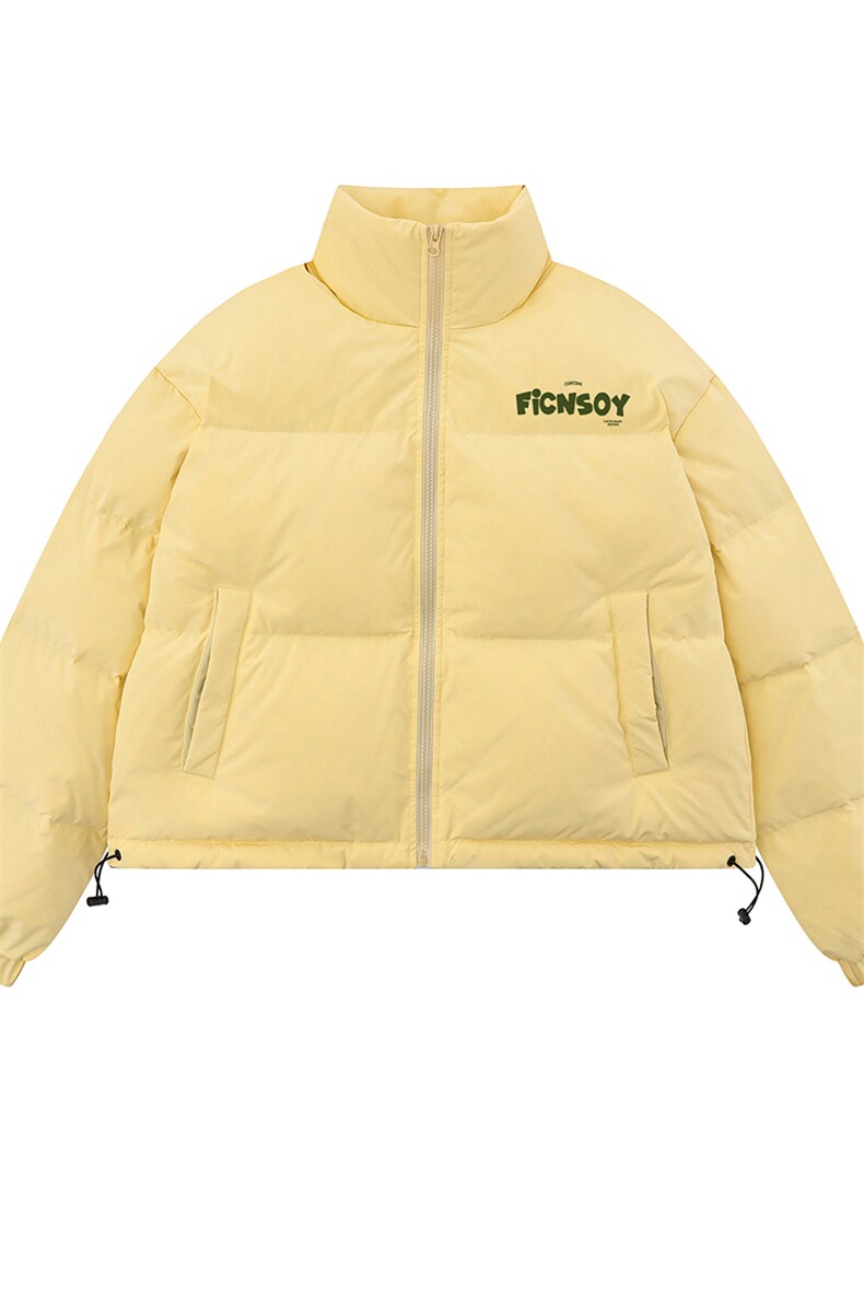 白底新款冬季时尚百搭宽松字母印花潮流棉服外套MY502P85控118,男装棉衣,电商A247-1