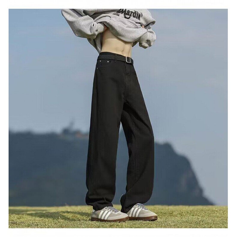 黄泥色牛仔裤男春秋美式复古高街修身S015-P50,男装牛仔裤,星座1109-3