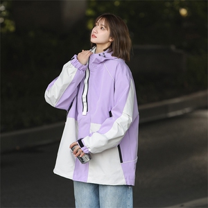 Cityboy情侣 时尚连帽冲锋衣外套夹克 团体班服图片