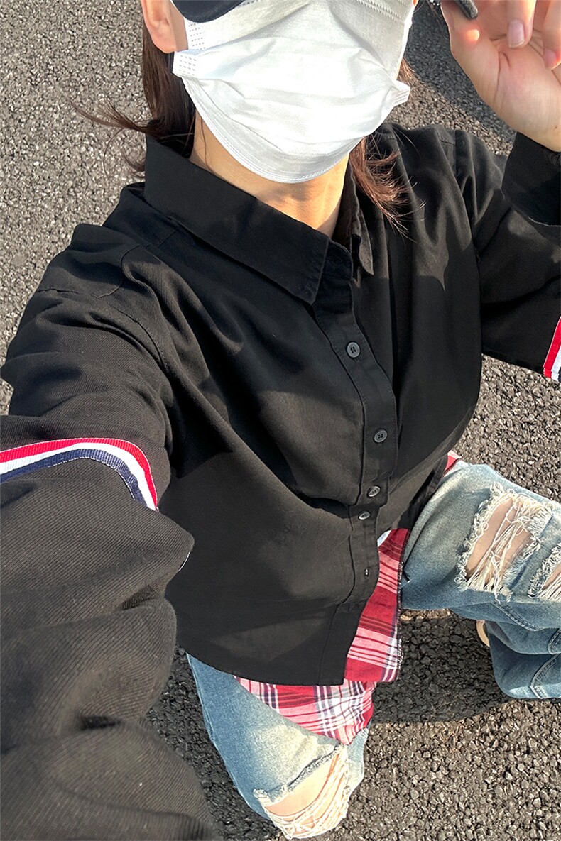 新款现货织带长袖新休闲衬衫100棉成衣水洗上衣CS322-P40,男装衬衫,星座301C-5