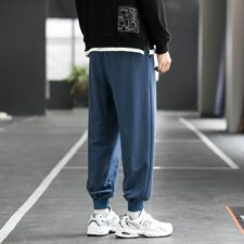 新款潮牌休闲裤子男潮牌束脚裤篮球百搭宽松运动卫裤DF22T，男装休闲裤，电商A102