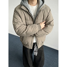 现货高品质重磅工艺美式高街假两件PU皮棉衣男女加厚棉服外套，男装棉衣，电商A486-1