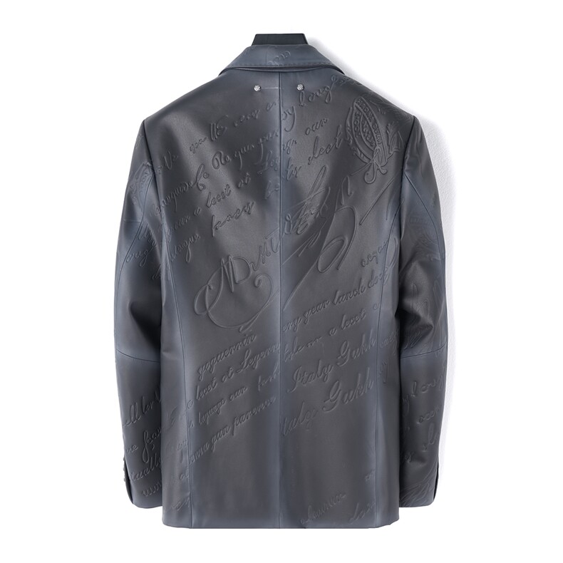 9599-1秋冬新款男士西服二层绵羊皮外套P520,男装皮衣,电商B360