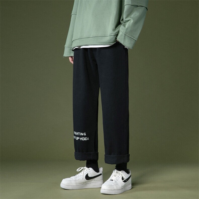 k715-p45-控58 美式中性高阶港风中性ins宽松大码肥仔破洞牛仔裤图片