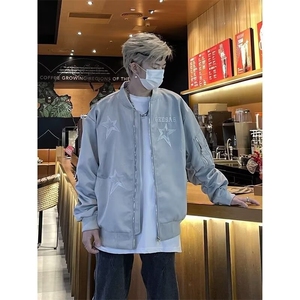 秋天外套女款春秋2025新款时尚洋气立领印花气质减龄显瘦运动夹克图片