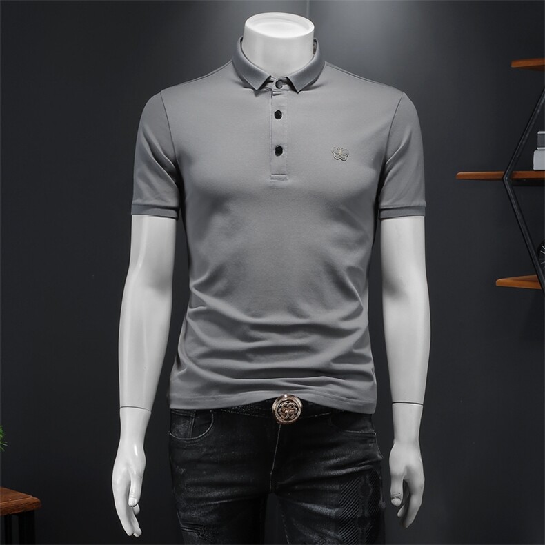 2024年新款男POLO衫印花，男装Polo衫，钱塘6016