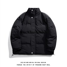 白底毛毯冬季基础款纯色加厚保暖百搭立领棉衣MY351P115控158，男装棉衣，电商A247-1