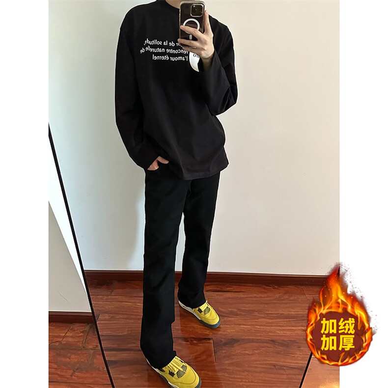 B221美式ins高街加绒加厚牛仔裤LK23010-P60控78加绒P70控98,男装牛仔裤,电商B221