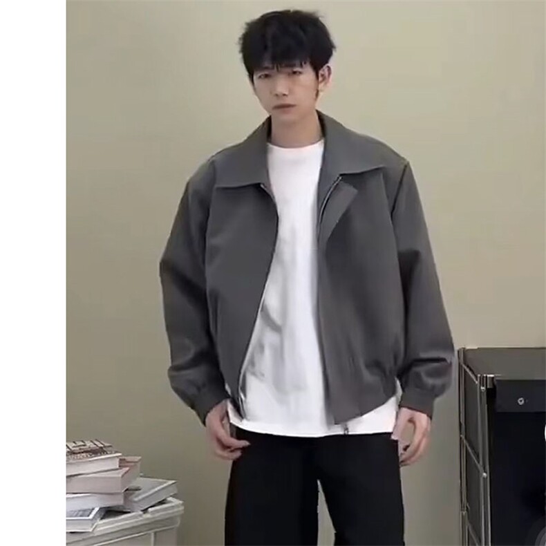 Y002网图男女垫肩宽松高质量夹克外套行政夹克衫美式飞行cleanfit,男装夹克,星座115A-3