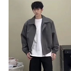 Y002网图男女垫肩宽松高质量夹克外套行政夹克衫美式飞行cleanfit，男装夹克，星座115A-3