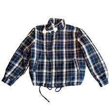 秋冬新款加棉复古休闲格子正反两面穿棉服夹克男M213-P128档口图，男装夹克，电商B267