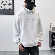 新款卫衣男生春秋款高领连帽外套满天星重磅2024新款秋季衣服WW25，男装卫衣，星座506