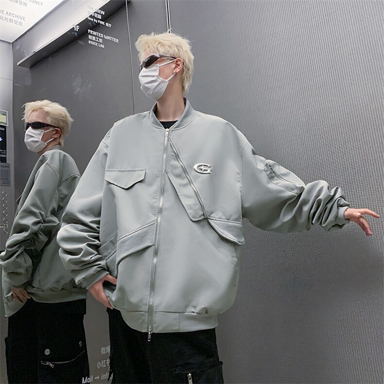 复古美式棒球服夹克外套JK07008-P60,男装夹克,星座308B-2
