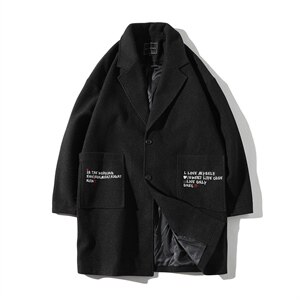 【】A003-HF010-P50冬装新款常规大口袋翻领大衣 地毯图片