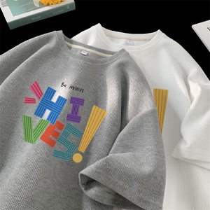 量大优 供视频  华夫格短袖T恤半袖男HDX510-特P18图片