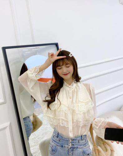 宫廷风蕾丝半透视小衫,其它,凯宝莉