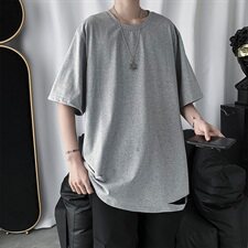 GENIOLAMODE美式解构拼接纯色短袖T恤男夏季新款重磅防晒凉感速干，男装T恤，星座410-6（原星座1304-1）