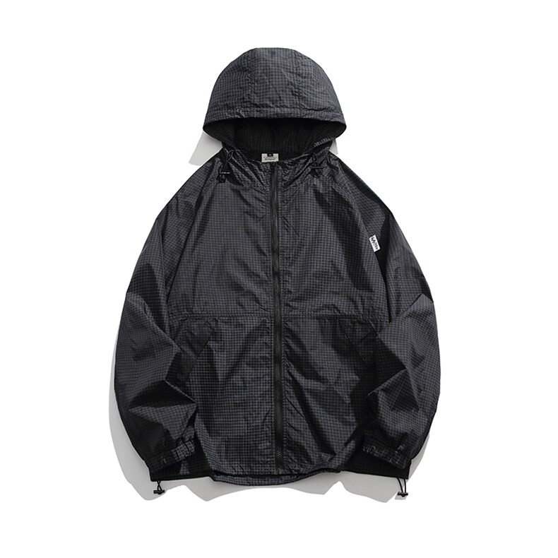 外27-2GANYOU日系清新格子防晒服（网盘带报告）JK36-P85,男装夹克,新杭派外27-2