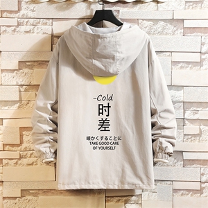 JK41047-P85 加棉款-P115 纯棉连帽夹克男士大码工装夹克男 砖墙图片