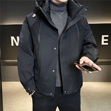 新标90鹅绒有报告户外冲锋衣羽绒服男A313-Y135575-P395，男装夹克，电商A313