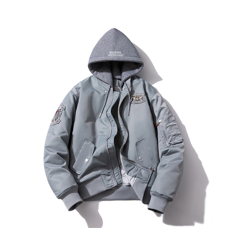 现货 秋冬新款棉衣外套可拆卸帽子棒球服图片