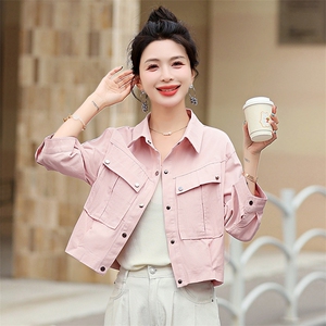 现货夏季新款防晒服短款小个子薄款休闲水洗棉防晒服 5315图片