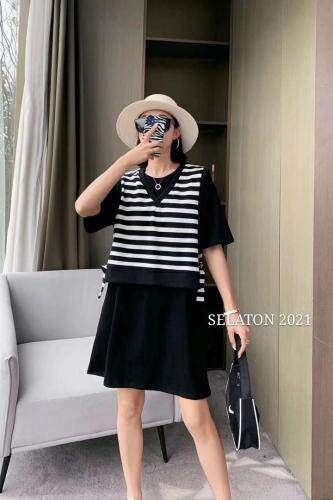 两件套连衣裙，女装连衣裙，雪蘭桐