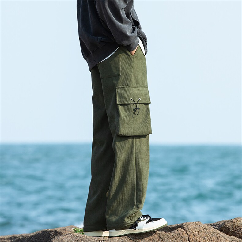 2023冬季新款cityboy大码加绒灯芯绒工装裤M-5XHK23835-P60,男装休闲裤,电商A022