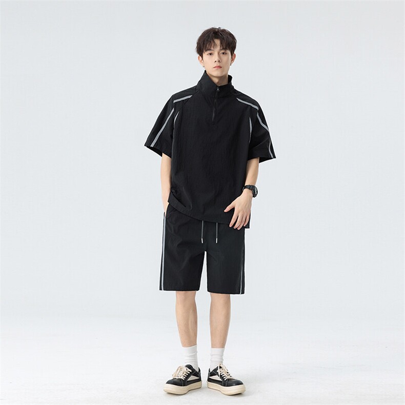 新款休闲短袖套装,男装休闲套装,星座1106-2（原1111B）