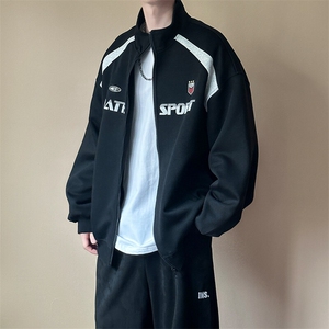 现货新款刺绣立领夹克外套男潮牌时尚休闲上衣A351-AW2518-P110图片