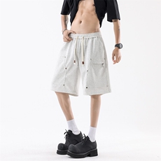 模特-美式休闲运动短裤男潮牌宽松五分裤9030-P42，男装休闲裤，电商B380（原B361）