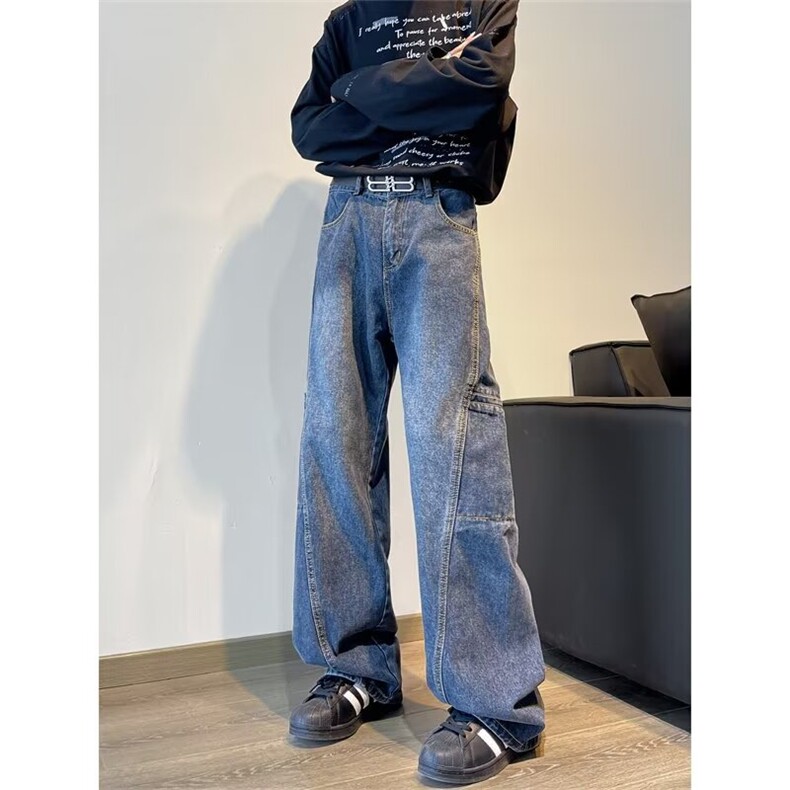 D219A/T1738/P55内景设计感牛仔裤男，男装牛仔裤，电商D256A(原B258A)