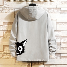 JK65035-P45连帽夹克男大码胖子棒球服上衣外套砖墙挂拍，男装夹克，电商A040A