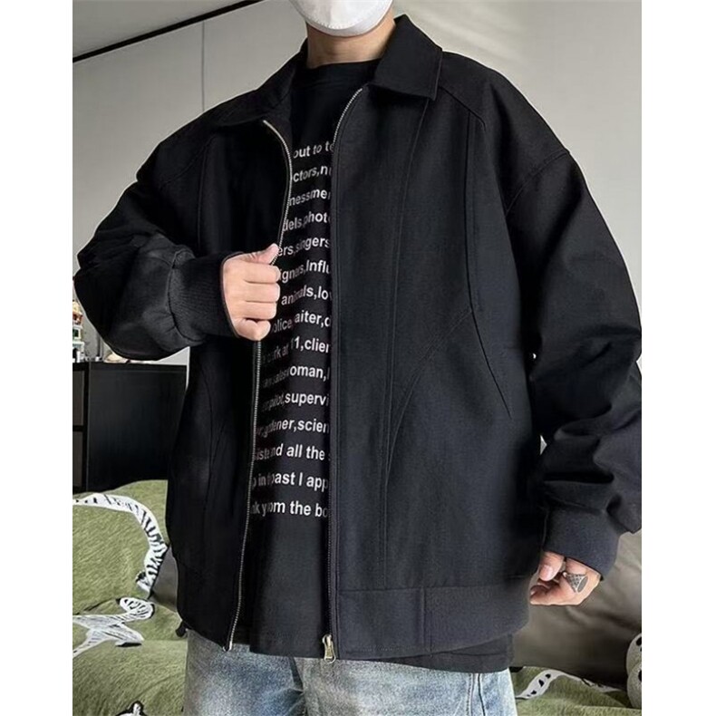 日系百搭男装潮牌简约男士春秋高级感翻领时尚夹克上衣JG1610,男装夹克,星座1116A（原606A-3）