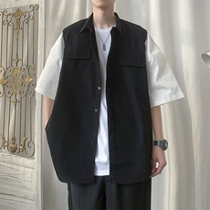衬衫男生短袖夏季韩版潮流衣服设计感高级感帅气衬衣炸街~C1002，男装衬衫，星座601-2