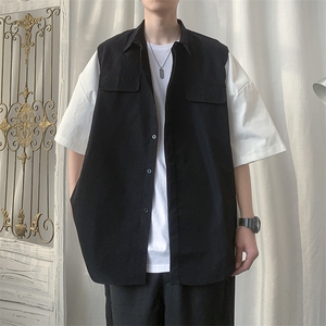衬衫男生短袖夏季韩版潮流衣服设计感高级感帅气衬衣炸街~C1002图片