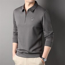 G99610男式秋季服装新款长袖T恤青年翻领卫衣四季打底体恤P65，男装卫衣，电商B360
