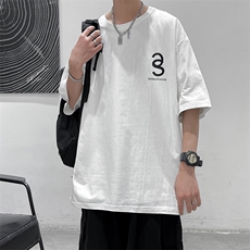 自家商标印花宽松220克高品质直播款A161-S030-P25，男装T恤，电商A161-2