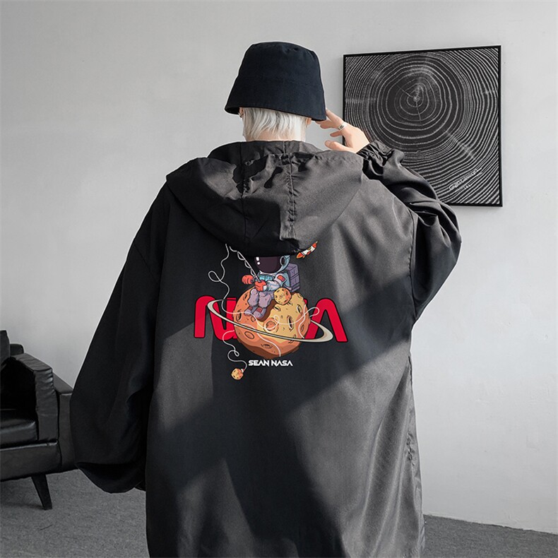 连帽夹克男大码胖子棒球服上衣外套JK65287-P45图片
