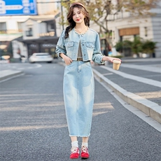 2025年春季新款套装潮流时尚气质简约百搭套装裙女，女装套装/套裙，1C080