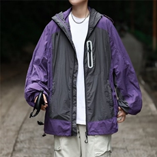 防晒衣男夏季薄款山系户外冲锋衣外套潮牌宽松防晒服W9318/P50，男装防晒衣，星座506