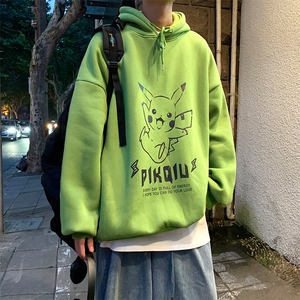 A040-WY2078-P40连帽卫衣男加肥加大码胖子棒球服外套图片