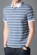 POLO衫男士短袖t恤翻领2023夏季新款潮牌休闲商务男装上衣，男装T恤，电商B212（原钱塘6029）