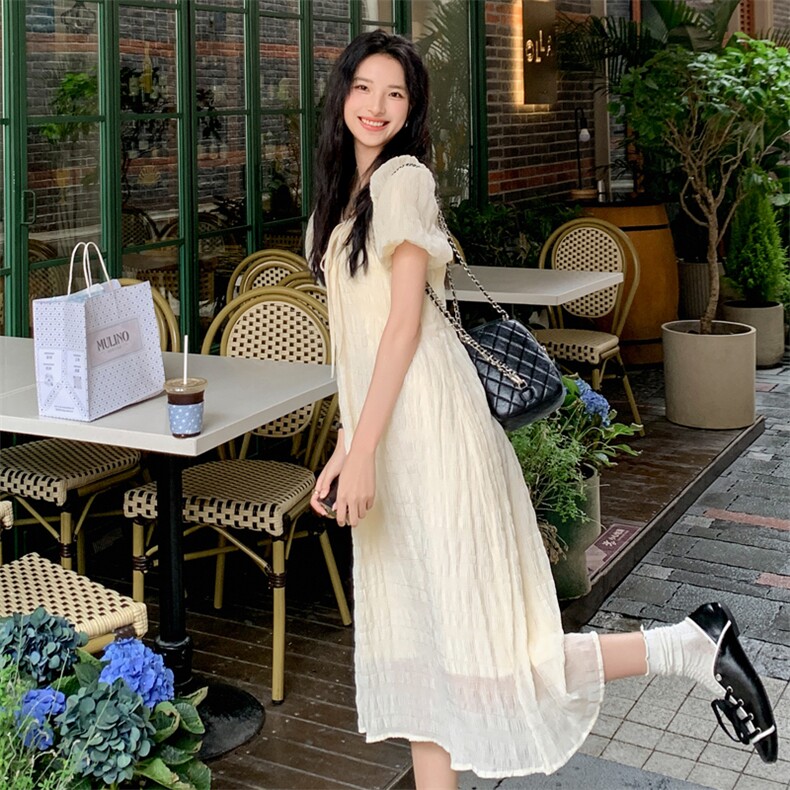 大货已出现货2024夏白色连衣裙浙宝一楼13P115K168,女装连衣裙,莘蕾