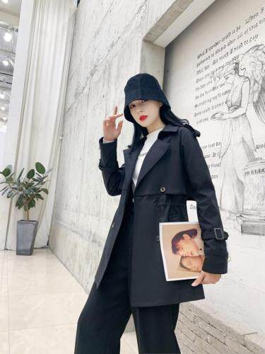 【现货】秋装中长款收腰风衣，女装风衣，萱萱家