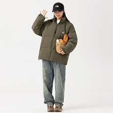 外27-2日系拼接胸口贴标羽绒服90白鸭绒(新标)YR02-P235，男装羽绒服，新杭派外27-2