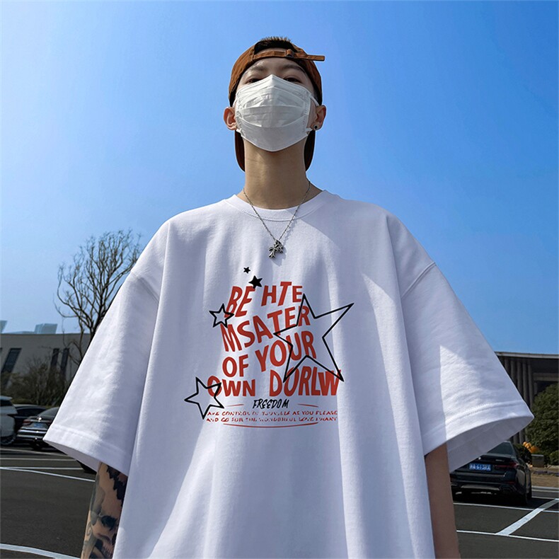 量大优供视频220克美式短袖t恤T2896得物直播有280克品质,男装T恤,电商A486
