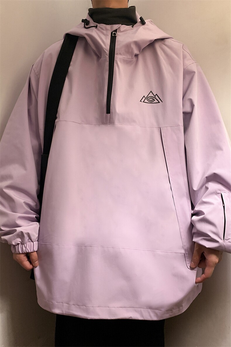 户外运动防水防风滑雪服男加绒内里中性风套头外套M79-P120控178,女装短外套,电商A001