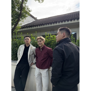 网图秋季型男GTAL美式立领夹克休闲高级感秋季长袖外套男装特P58图片